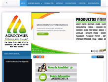 Tablet Screenshot of agrocosur.com